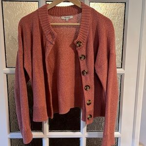 Beautiful Madewell rose colored cardigan